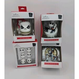 Lot of 4 Hallmark Nightmare Before Christmas Ornaments